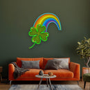 Rainbow Four-leaf Clover St Patrick Day LED Neon Signs - Custom Neon Signs | LED Neon Signs | Zanvis Neon®