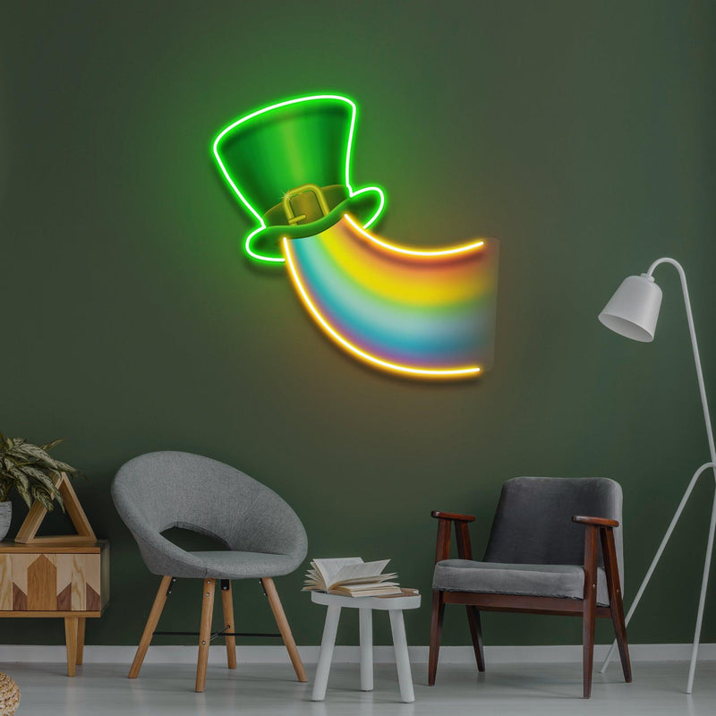Rainbow into Heart Saint Patrick Day LED Neon Signs - Custom Neon Signs | LED Neon Signs | Zanvis Neon®
