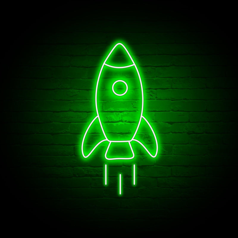 The Rocket Neon Sign - Custom Neon Signs | LED Neon Signs | Zanvis Neon®