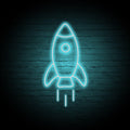 The Rocket Neon Sign