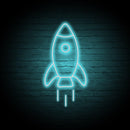 The Rocket Neon Sign - Custom Neon Signs | LED Neon Signs | Zanvis Neon®