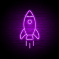 The Rocket Neon Sign