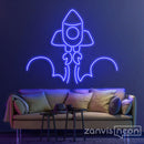 Rocket Launch Neon Sign - Custom Neon Signs | LED Neon Signs | Zanvis Neon®