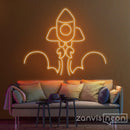 Rocket Launch Neon Sign - Custom Neon Signs | LED Neon Signs | Zanvis Neon®