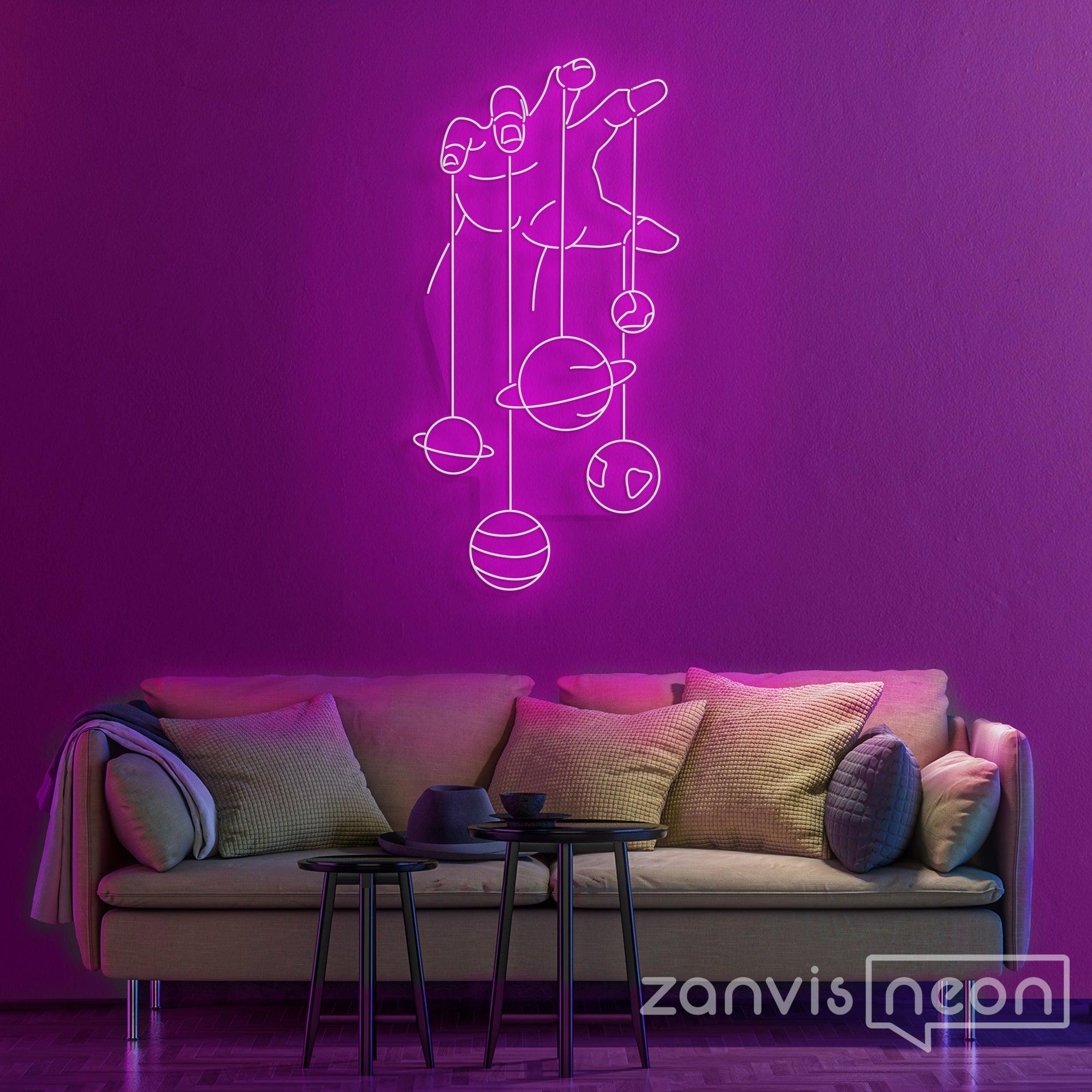 Solar Neon Sign Solar Hand Neon Sign