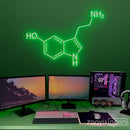 Serotonin Molecule Neon Sign - Custom Neon Signs | LED Neon Signs | Zanvis Neon®