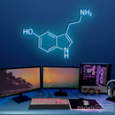Serotonin Molecule Neon Sign - Custom Neon Signs | LED Neon Signs | Zanvis Neon®