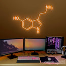 Serotonin Molecule Neon Sign - Custom Neon Signs | LED Neon Signs | Zanvis Neon®