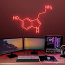 Serotonin Molecule Neon Sign - Custom Neon Signs | LED Neon Signs | Zanvis Neon®