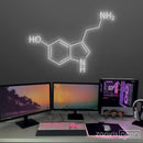 Serotonin Molecule Neon Sign - Custom Neon Signs | LED Neon Signs | Zanvis Neon®