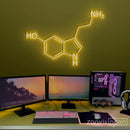Serotonin Molecule Neon Sign - Custom Neon Signs | LED Neon Signs | Zanvis Neon®