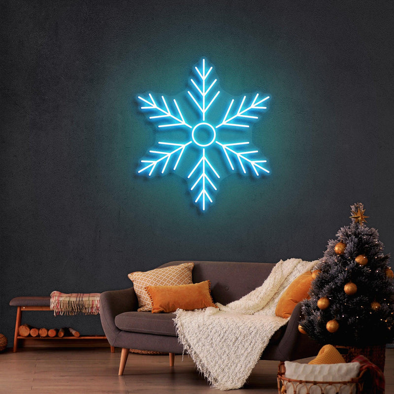 Snowflakes Neon Sign - Custom Neon Signs | LED Neon Signs | Zanvis Neon®