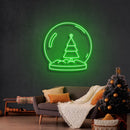 Christmas Snowglobe Neon Sign - Custom Neon Signs | LED Neon Signs | Zanvis Neon®