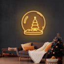 Christmas Snowglobe Neon Sign - Custom Neon Signs | LED Neon Signs | Zanvis Neon®