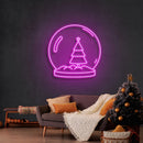 Christmas Snowglobe Neon Sign - Custom Neon Signs | LED Neon Signs | Zanvis Neon®