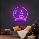 Christmas Snowglobe Neon Sign - Custom Neon Signs | LED Neon Signs | Zanvis Neon®
