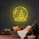 Christmas Snowglobe Neon Sign - Custom Neon Signs | LED Neon Signs | Zanvis Neon®