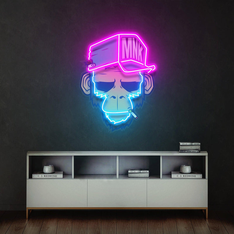 Spoiled Monkey Led Neon Acrylic Artwork - Custom Neon Signs | LED Neon Signs | Zanvis Neon®