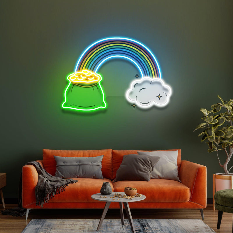 Rainbow Archway Saint Patrick Day LED Neon Signs - Custom Neon Signs | LED Neon Signs | Zanvis Neon®