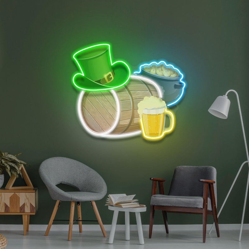 Symbol Saint Patrick Day LED Neon Signs - Custom Neon Signs | LED Neon Signs | Zanvis Neon®