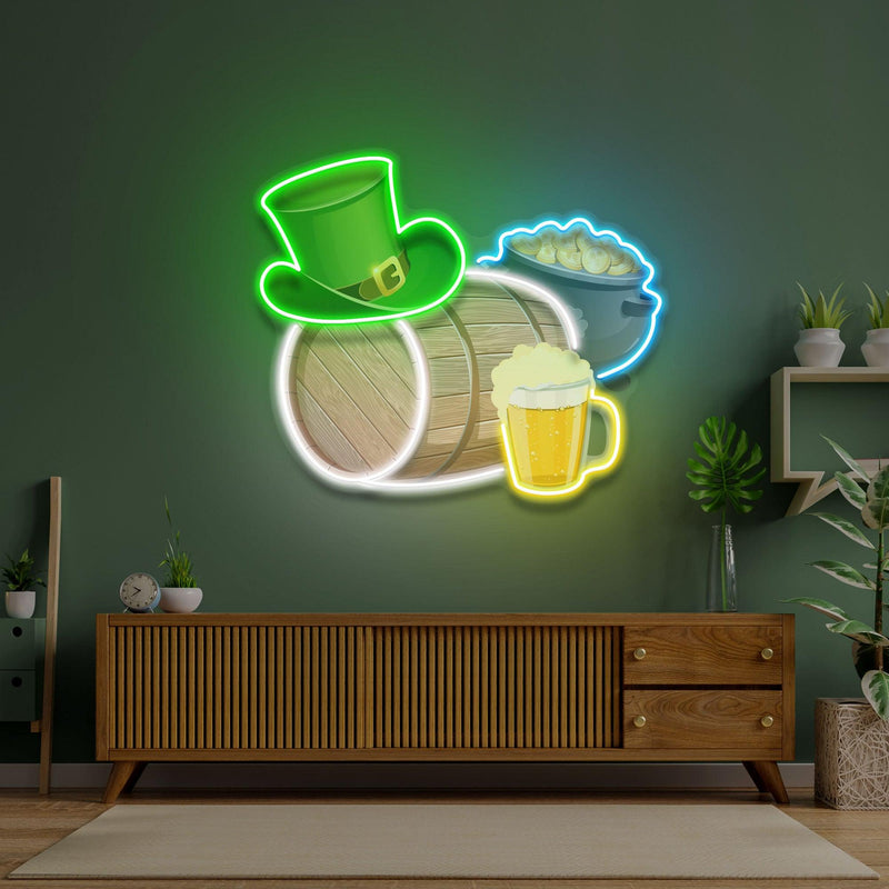 Symbol Saint Patrick Day LED Neon Signs - Custom Neon Signs | LED Neon Signs | Zanvis Neon®
