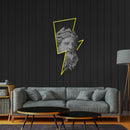 The Zeus and Thunderbolt Led Neon Acrylic Artwork Zanvis Neon