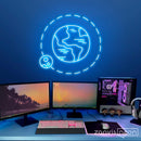 The Earth And The Moon Neon Sign - Custom Neon Signs | LED Neon Signs | Zanvis Neon®