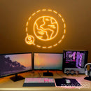 The Earth And The Moon Neon Sign - Custom Neon Signs | LED Neon Signs | Zanvis Neon®