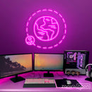 The Earth And The Moon Neon Sign - Custom Neon Signs | LED Neon Signs | Zanvis Neon®