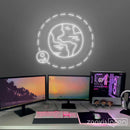 The Earth And The Moon Neon Sign - Custom Neon Signs | LED Neon Signs | Zanvis Neon®