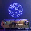 The Earth Neon Sign - Custom Neon Signs | LED Neon Signs | Zanvis Neon®