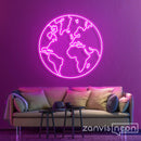 The Earth Neon Sign - Custom Neon Signs | LED Neon Signs | Zanvis Neon®