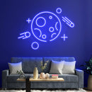 The Moon Neon Sign - Custom Neon Signs | LED Neon Signs | Zanvis Neon®