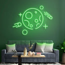 The Moon Neon Sign - Custom Neon Signs | LED Neon Signs | Zanvis Neon®