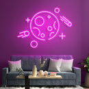 The Moon Neon Sign - Custom Neon Signs | LED Neon Signs | Zanvis Neon®