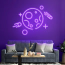 The Moon Neon Sign - Custom Neon Signs | LED Neon Signs | Zanvis Neon®