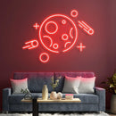 The Moon Neon Sign - Custom Neon Signs | LED Neon Signs | Zanvis Neon®