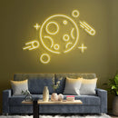 The Moon Neon Sign - Custom Neon Signs | LED Neon Signs | Zanvis Neon®
