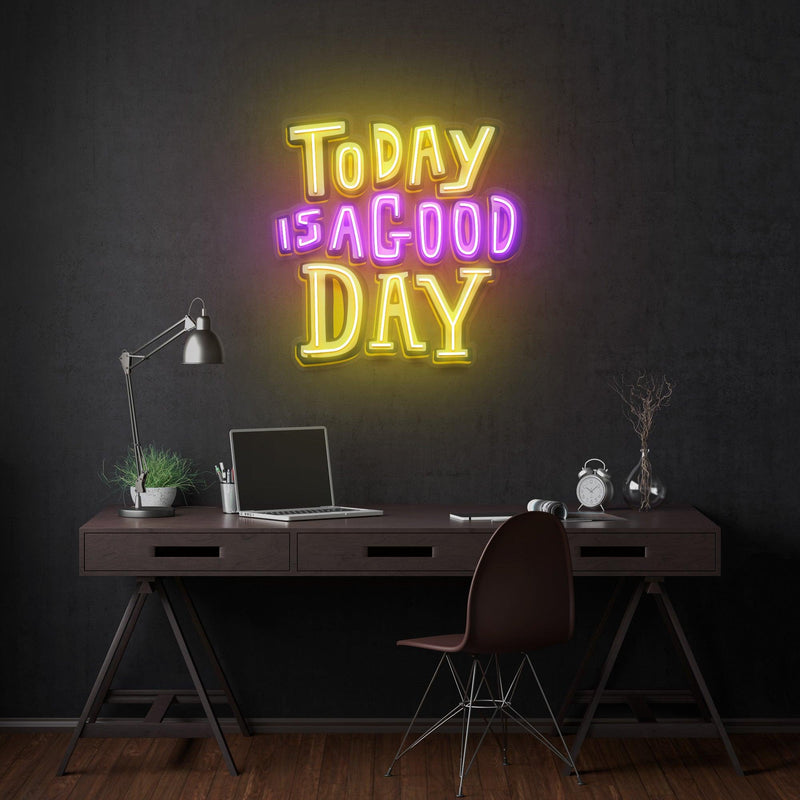 Today Is A Good Day Led Neon Acrylic Artwork