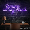 Trapped In My Mind Neon Sign - Custom Neon Signs | LED Neon Signs | Zanvis Neon®