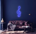 Treble Clef Musical Note Neon Sign - Custom Neon Signs | LED Neon Signs | Zanvis Neon®