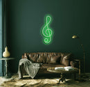 Treble Clef Musical Note Neon Sign - Custom Neon Signs | LED Neon Signs | Zanvis Neon®