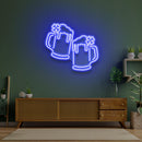Two Beers Saint Patrick Day LED Neon Signs - Custom Neon Signs | LED Neon Signs | Zanvis Neon®