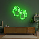 Two Beers Saint Patrick Day LED Neon Signs - Custom Neon Signs | LED Neon Signs | Zanvis Neon®