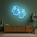 Two Beers Saint Patrick Day LED Neon Signs - Custom Neon Signs | LED Neon Signs | Zanvis Neon®