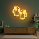 Two Beers Saint Patrick Day LED Neon Signs - Custom Neon Signs | LED Neon Signs | Zanvis Neon®