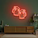 Two Beers Saint Patrick Day LED Neon Signs - Custom Neon Signs | LED Neon Signs | Zanvis Neon®