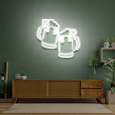 Two Beers Saint Patrick Day LED Neon Signs - Custom Neon Signs | LED Neon Signs | Zanvis Neon®