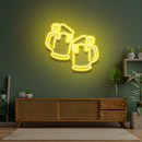Two Beers Saint Patrick Day LED Neon Signs - Custom Neon Signs | LED Neon Signs | Zanvis Neon®