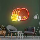 Wooden Barrel Gold Saint Patrick Day LED Neon Signs - Custom Neon Signs | LED Neon Signs | Zanvis Neon®